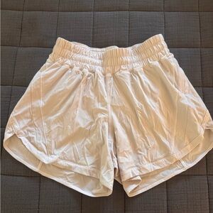 Lululemon Women's White Elastic Waist Shorts